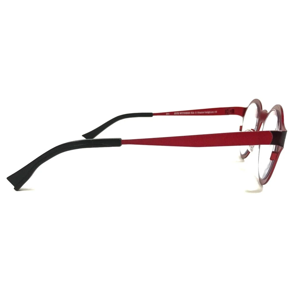 Theo Eyeglasses Frames EYE WITNESS EW XA 311 Purple on Red Round 44-19-135